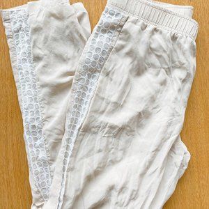 Club Monaco Silk xs/00 cream joggers